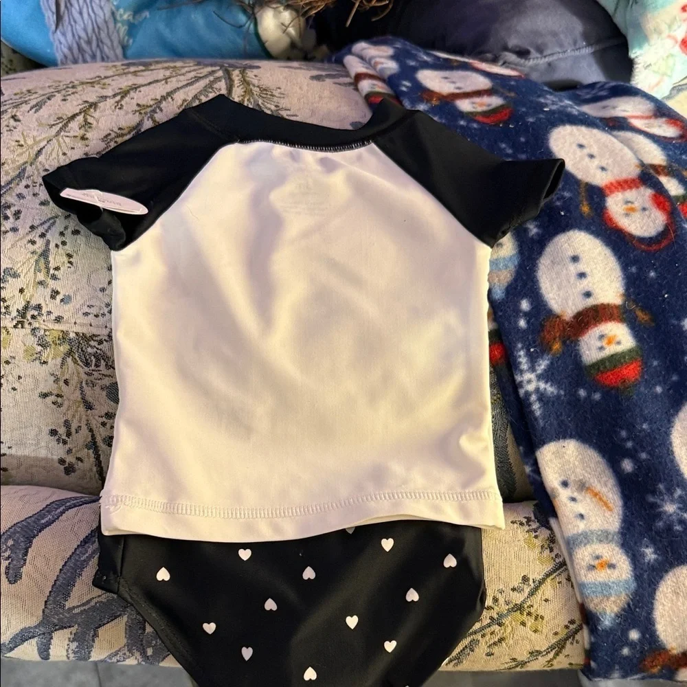 Carter's Black and White Baby Bodysuit